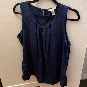 Navy sleeveless blouse from Banana Republic in size Large